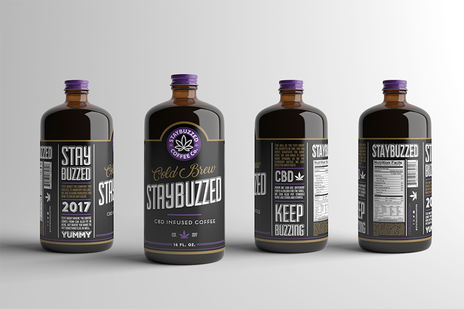 cold brew coffee label design