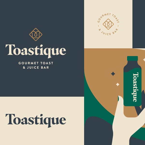 Branding for a toast and juice bar