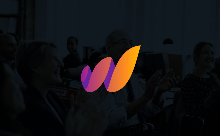 Web Growth Pros logo design mit farbverlauf