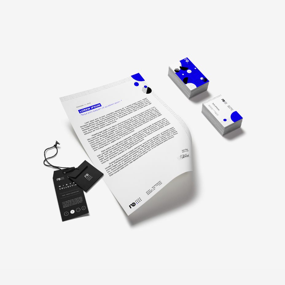 Simple yet striking branding