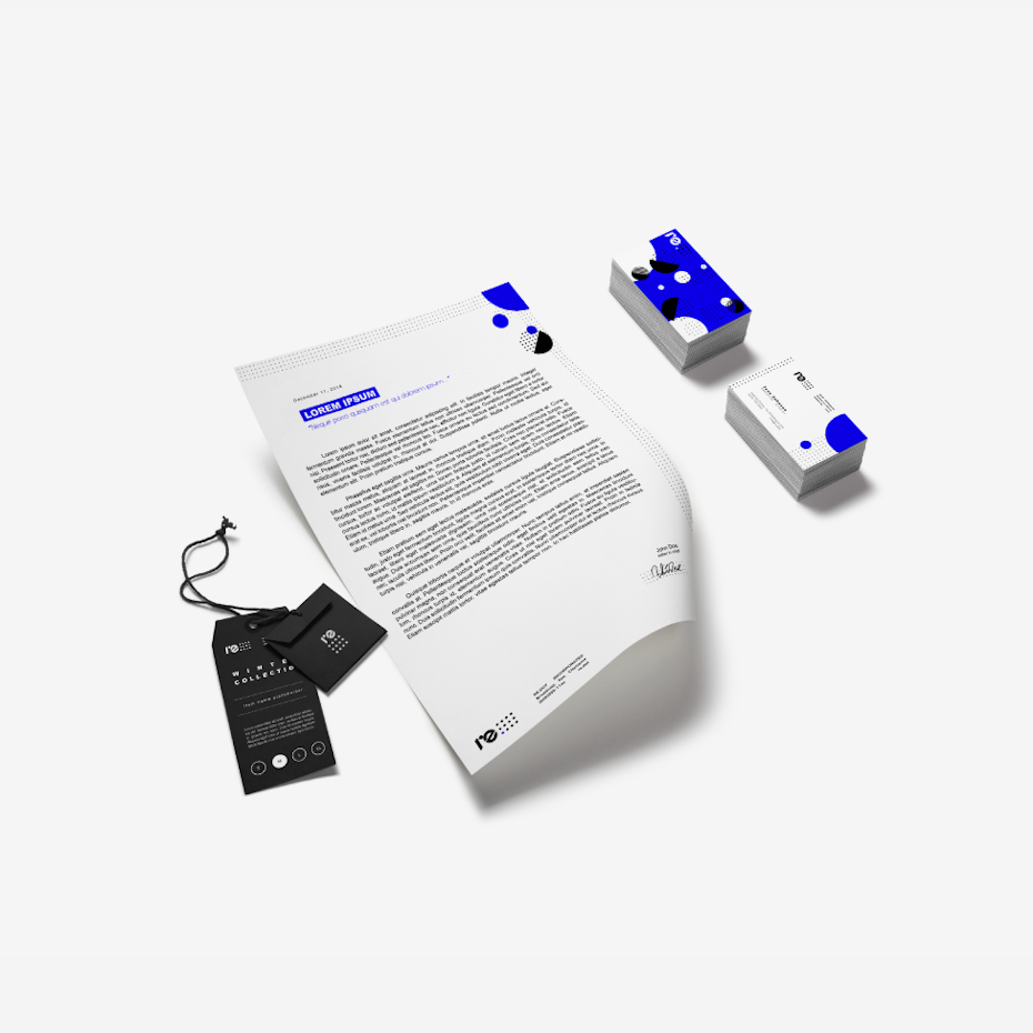 Simple yet striking branding