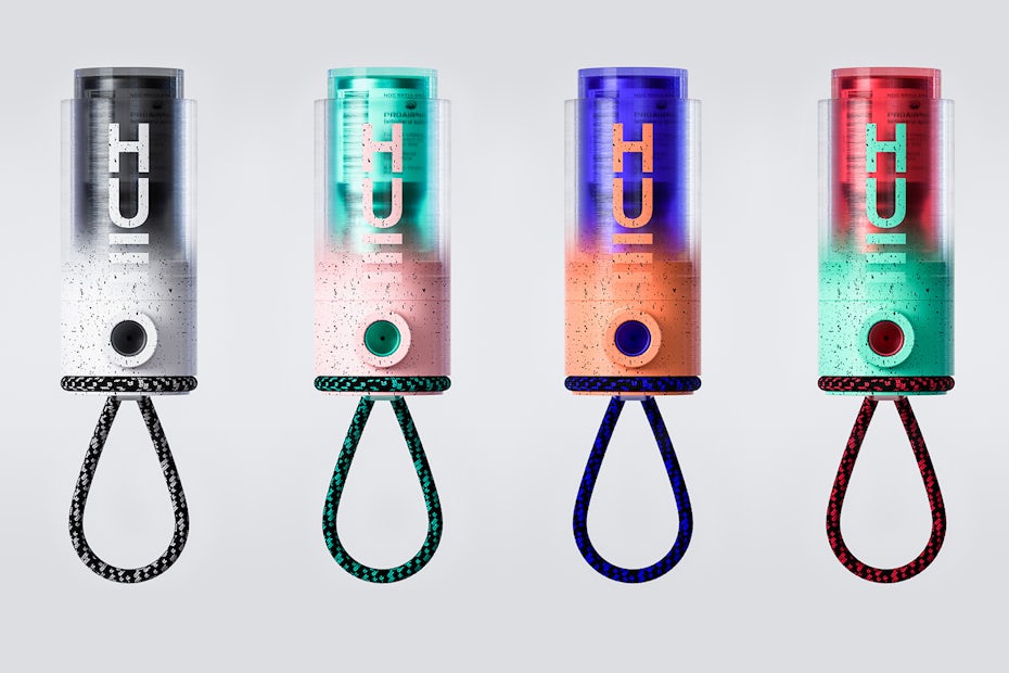 Textured spray-like gradients