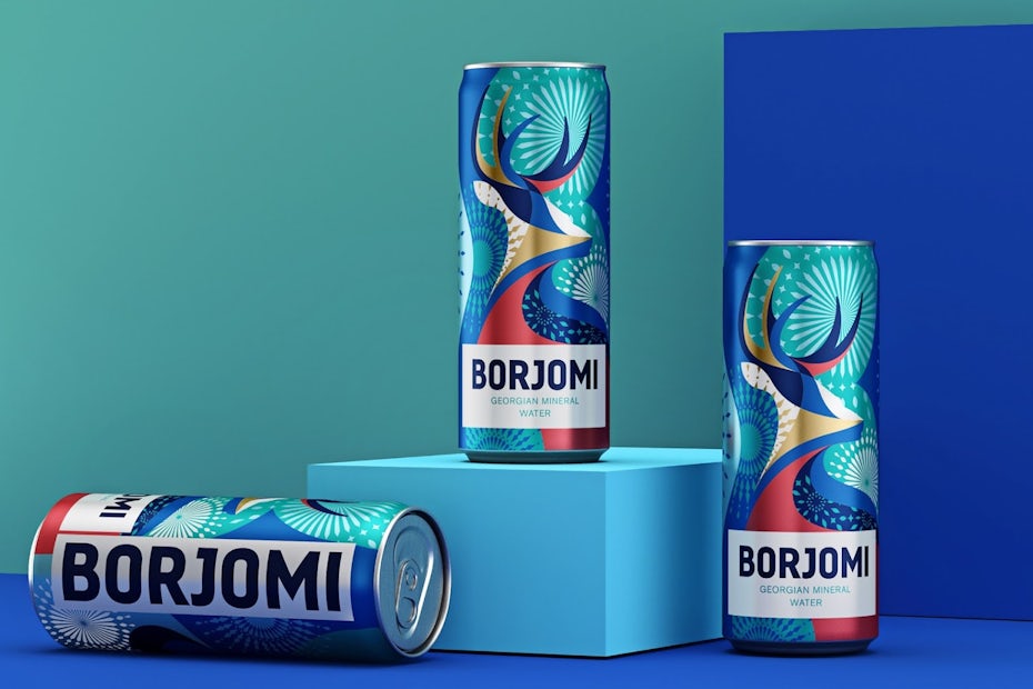 Borjomi Mineral Water pattern design