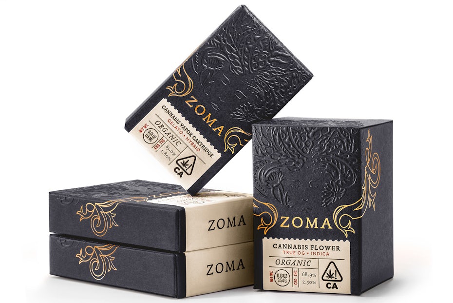 Zoma Cannabis sophisticated packaging