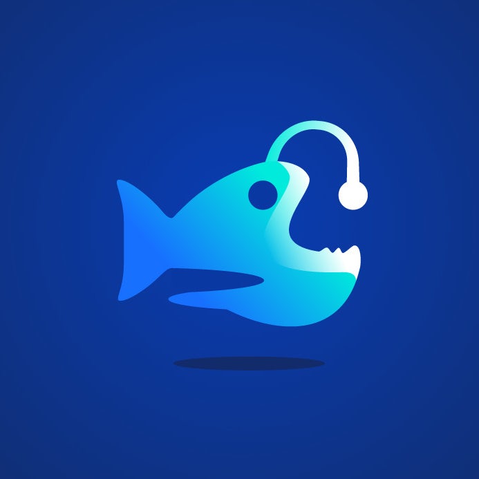 abstract fish logo