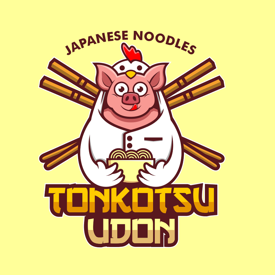 Tonkotsu Udon animal logo