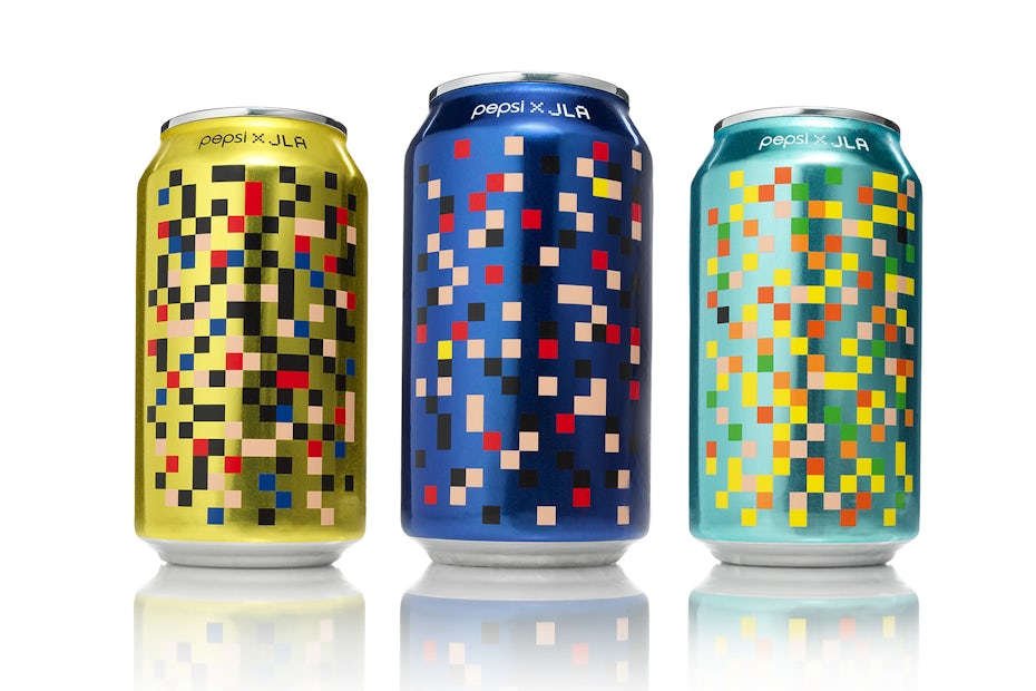 Colorful pixel-inspired concept for Pepsi