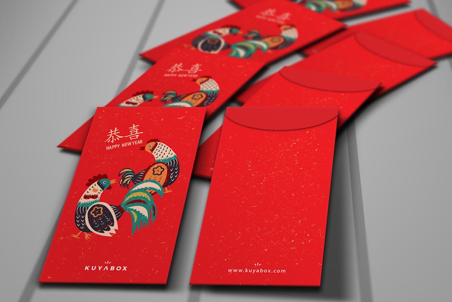 Traditional envelope for Chinese New Year
