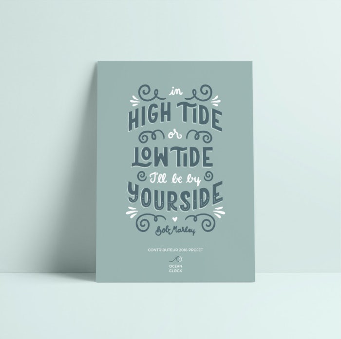 Quote hand lettering design