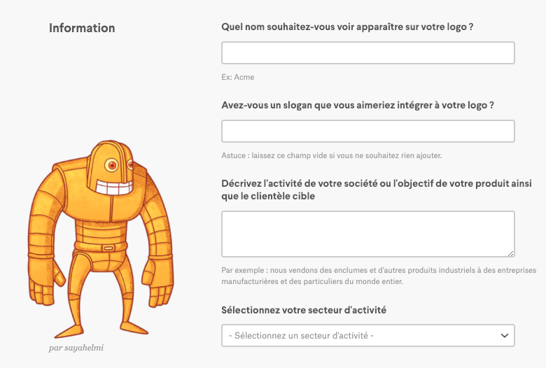 Brief créatif sur 99designs