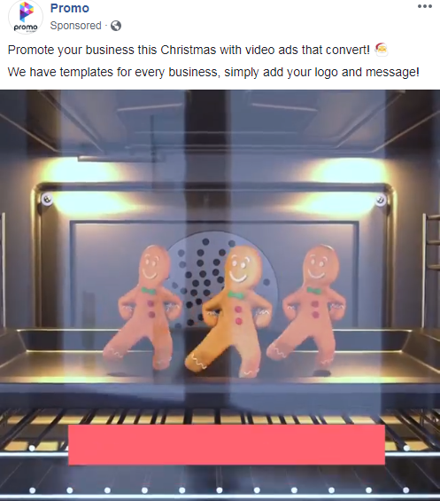 Christmas video Facebook Ad