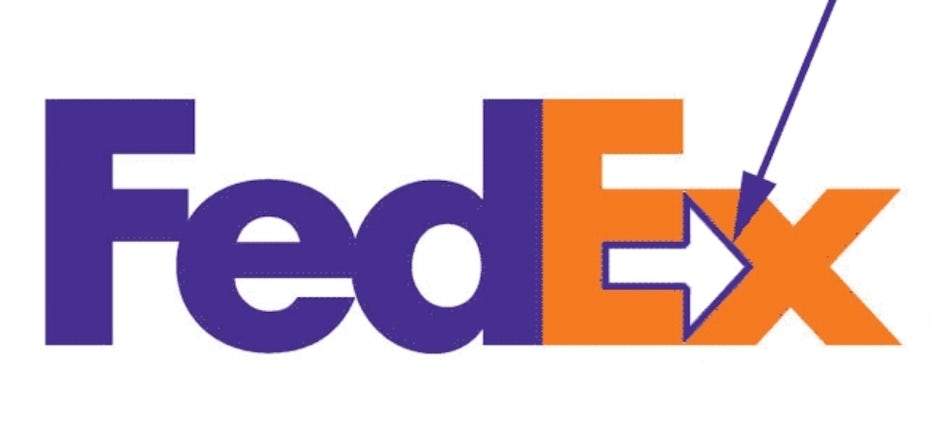 FedEx est un exemple célèbre de logos à espace négatif