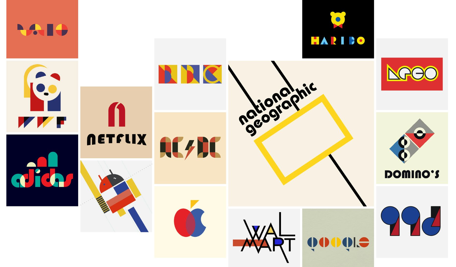 100 Years Of Bauhaus What Famous Logos Would Look Like In Bauhaus