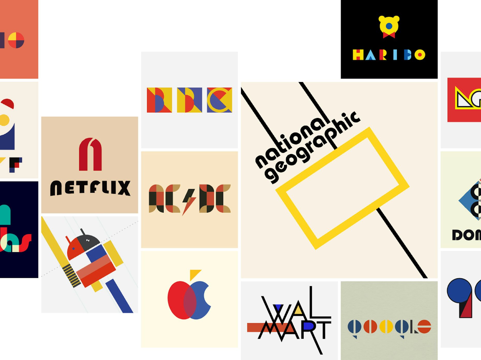 100 Years Of Bauhaus What Famous Logos Would Look Like In Bauhaus