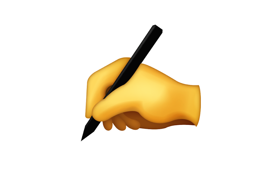 Pen writing emoji