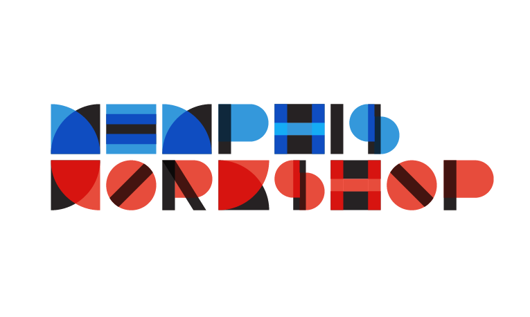 Memphis Workshop logo with Bauhaus design