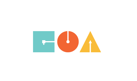GOA logo with Bauhaus design