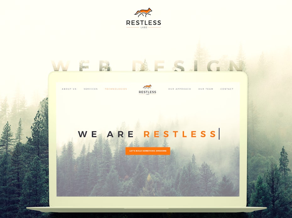Restless Labs web design