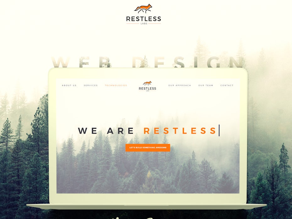 Restless Labs web design