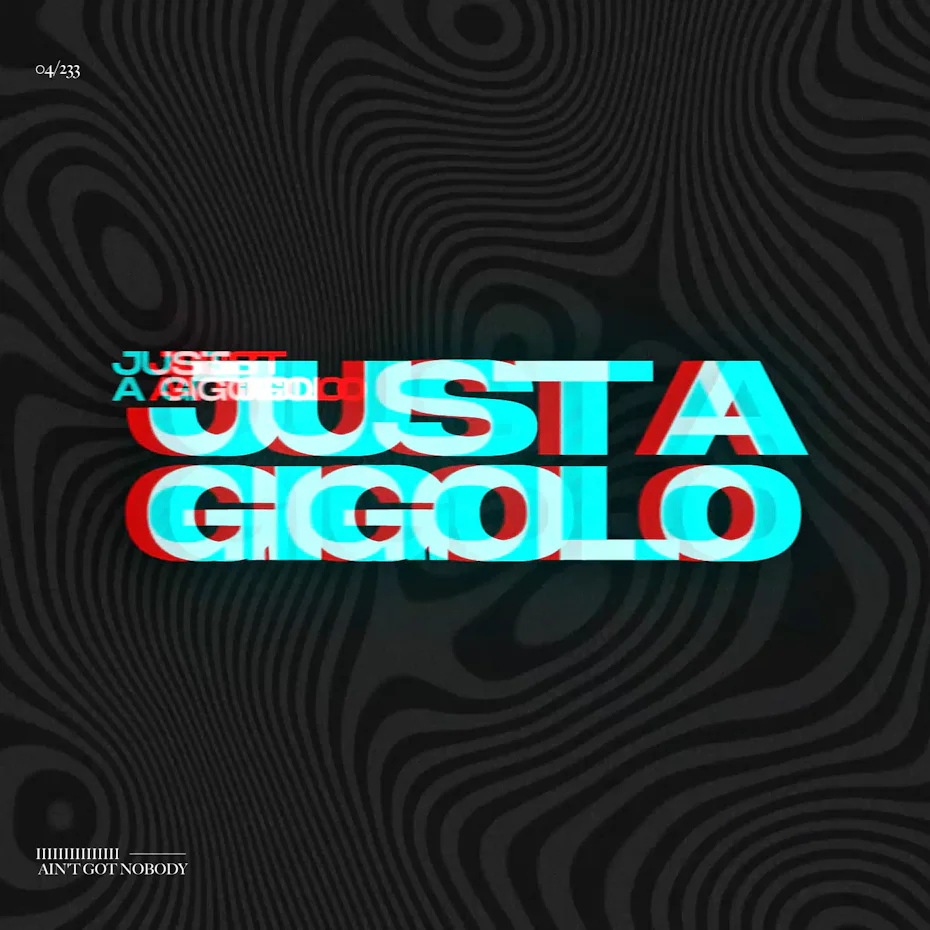 An animated glitch design