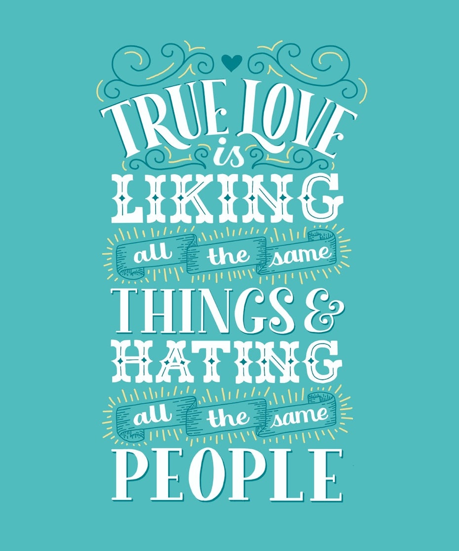 Lettering styles combo example