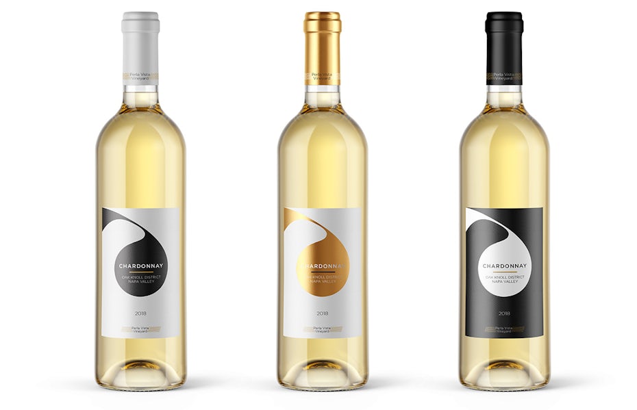 elegant modern wine logo