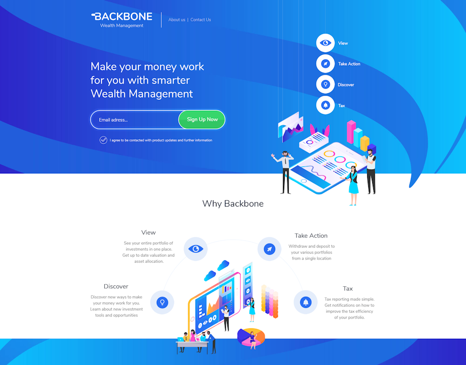 trendy web screenshot for ux