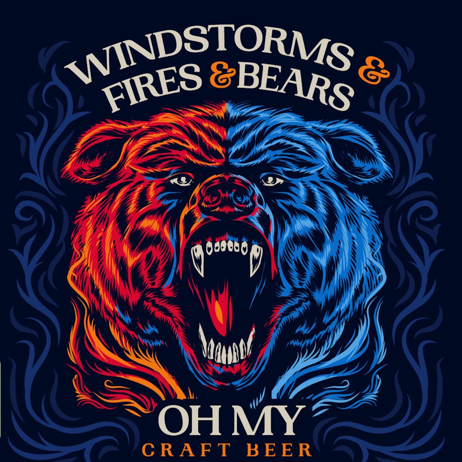 A duotone poster design