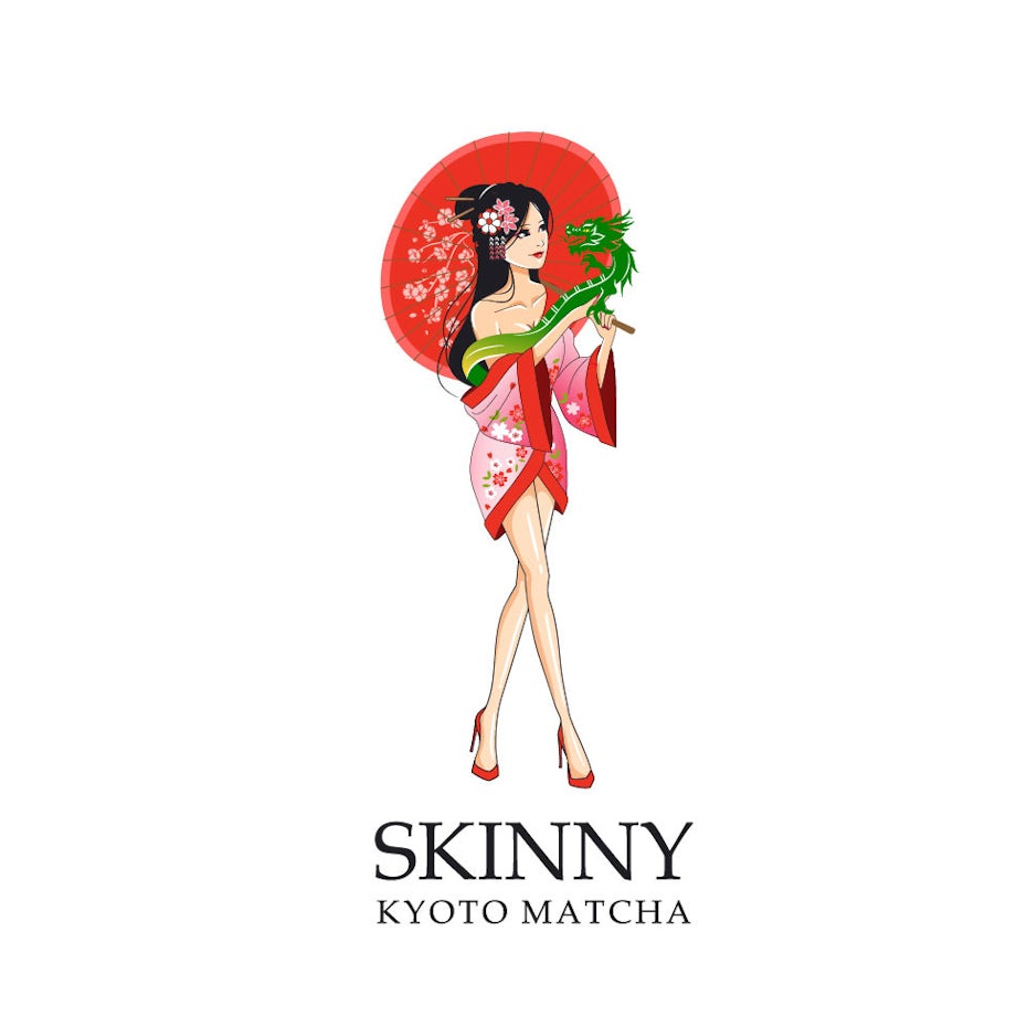 Skinny Matcha logo Design
