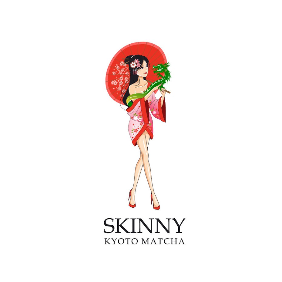 Skinny Matcha logo Design