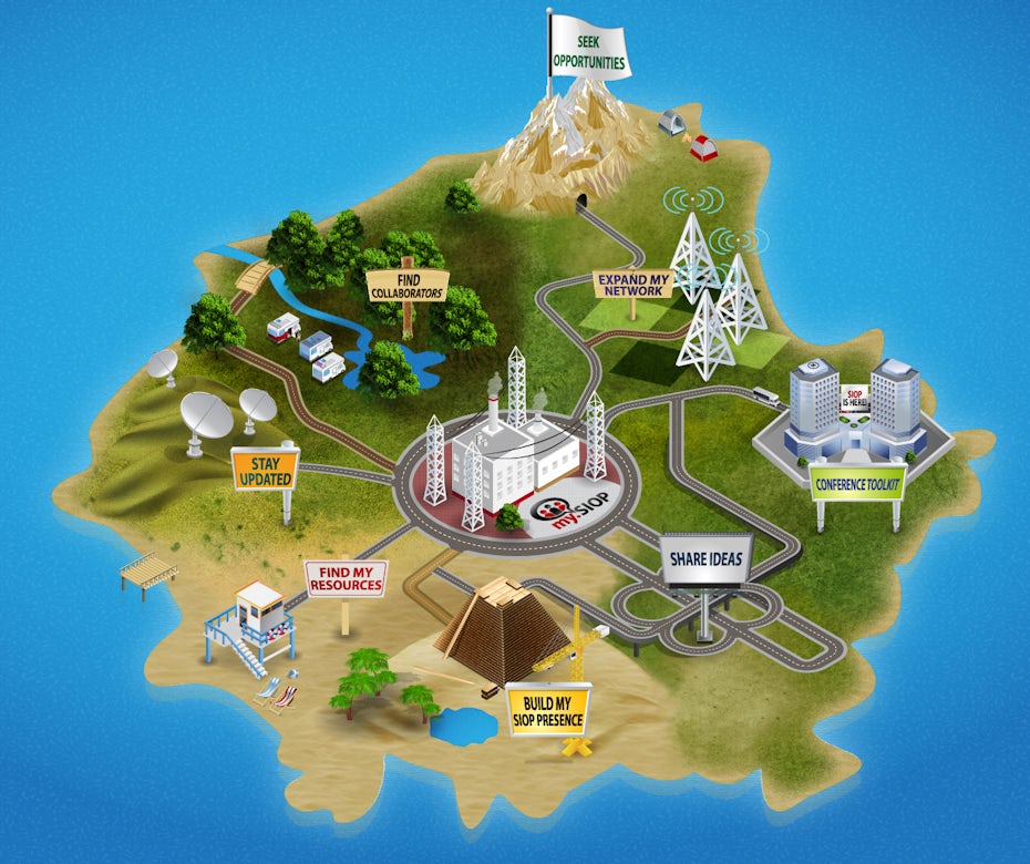 map with different goals