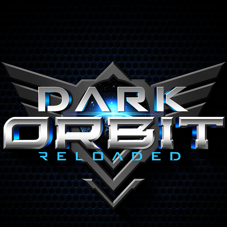 Un logotipo futurista metálico