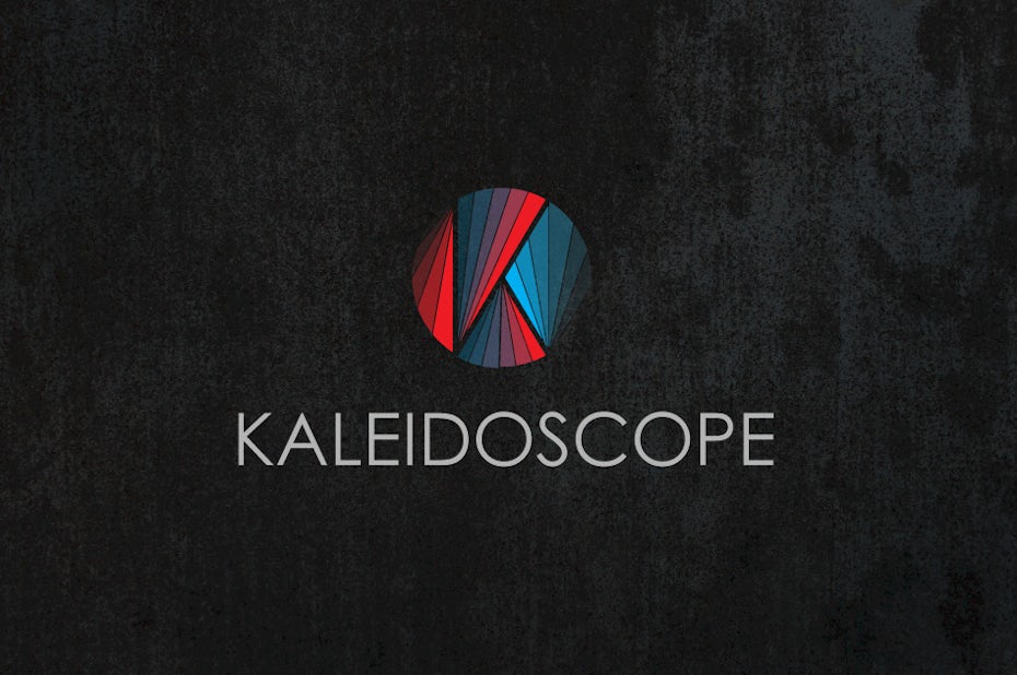 Un logo futurista usando polígonos