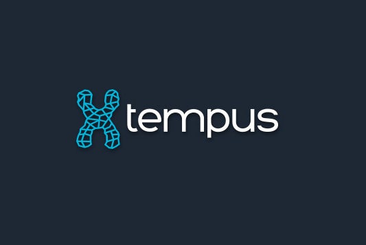 Un logo futurista usando imágenes científicas