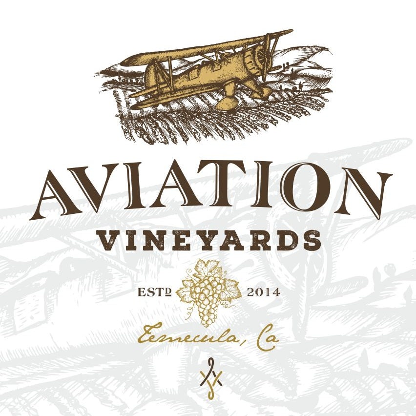 Aviation Vineyards wine logo