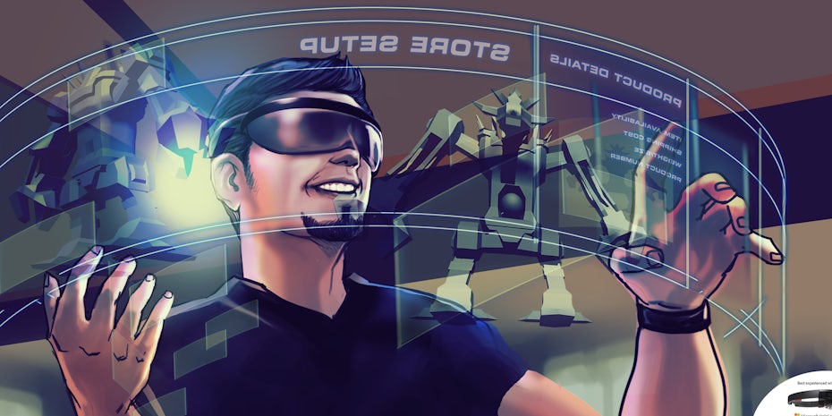 AR VR design illustration