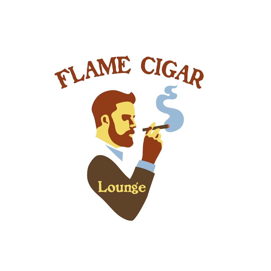 Logo design for Flame Cigar Lounge