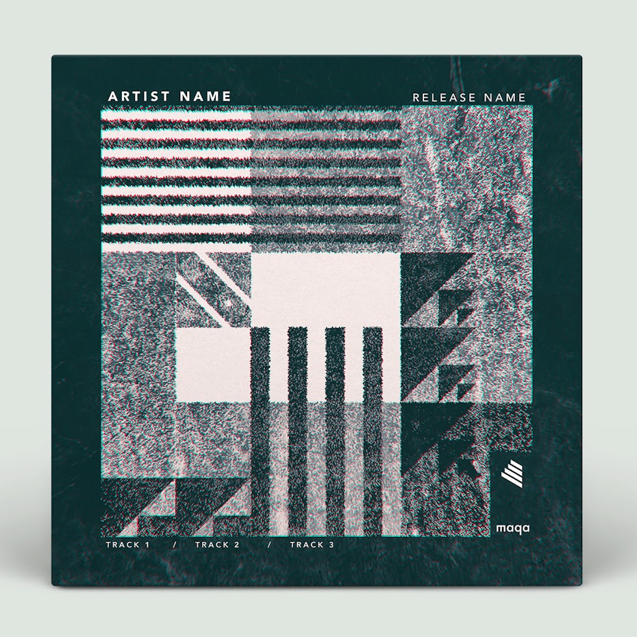 A grainy glitch art design