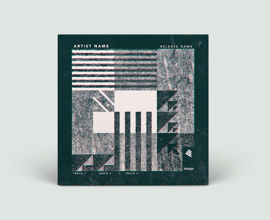 A grainy glitch art design