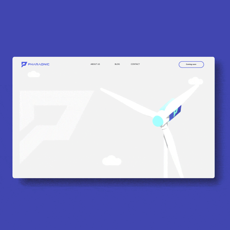 Motion graphics for cryptocurrency website