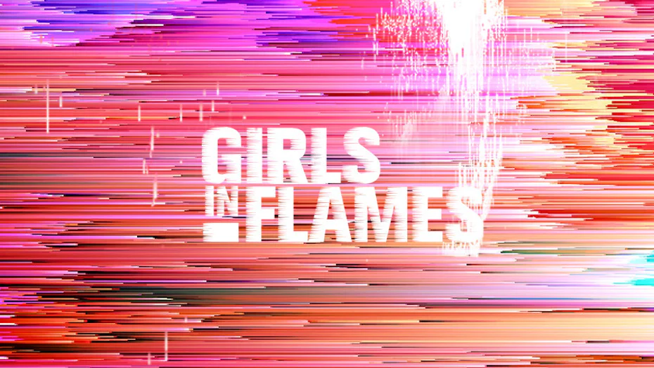 An animated glitch art design