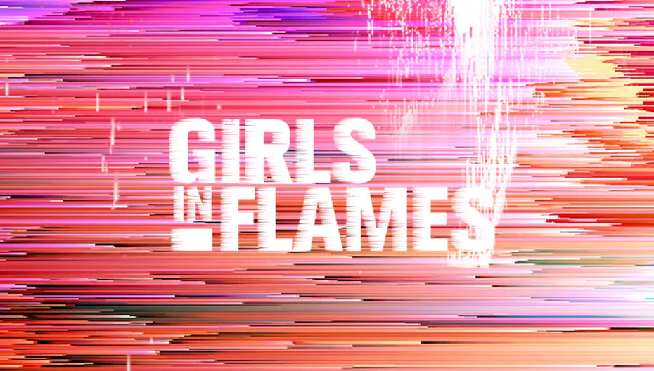 An animated glitch art design