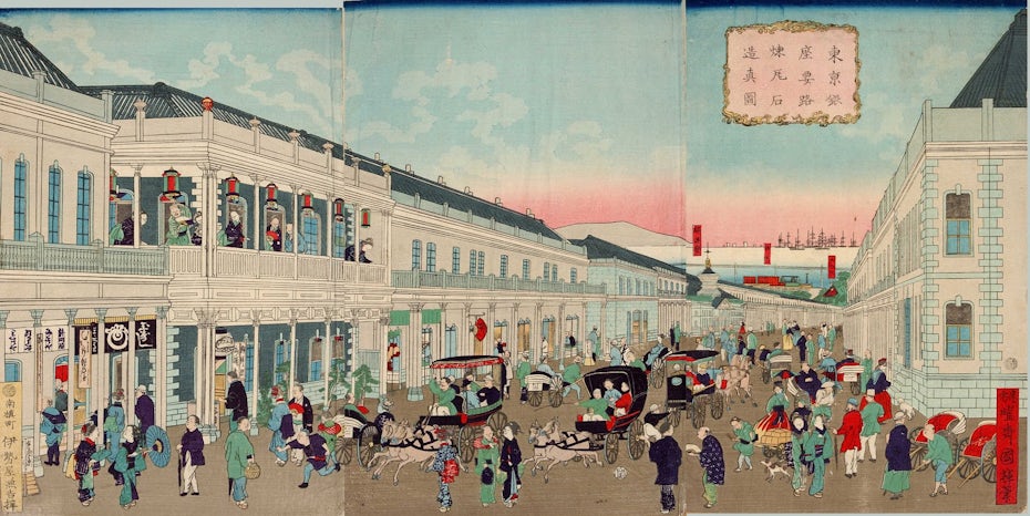 Late 1800s Japanese painting 