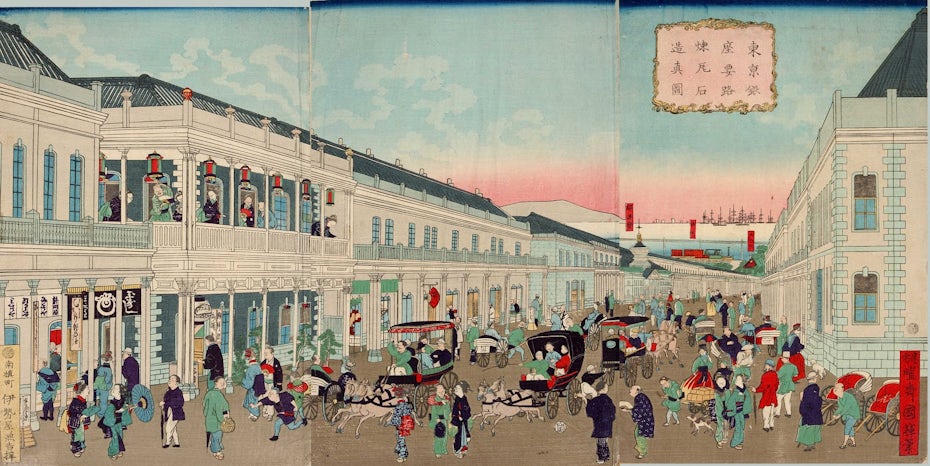 Late 1800s Japanese painting