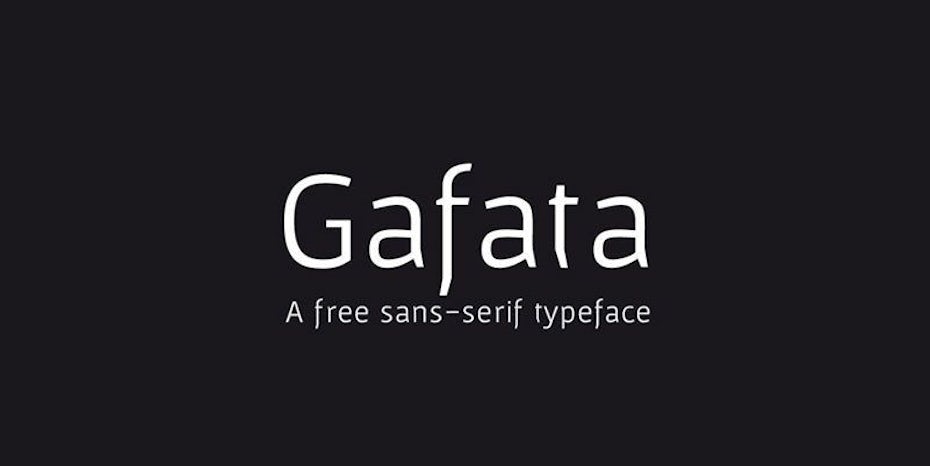 Gafata标志字体