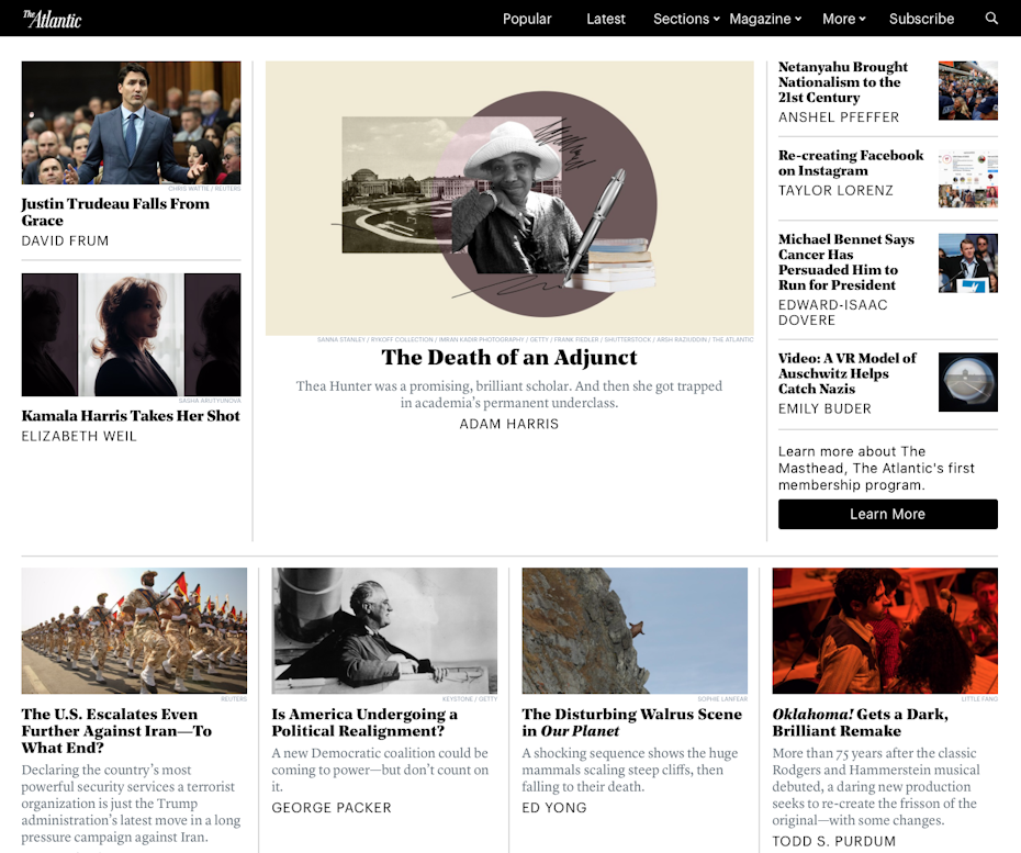 The Atlantic website