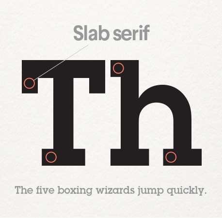 slab serif example