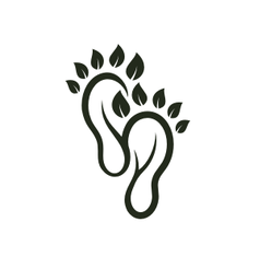 Geometric foot logo