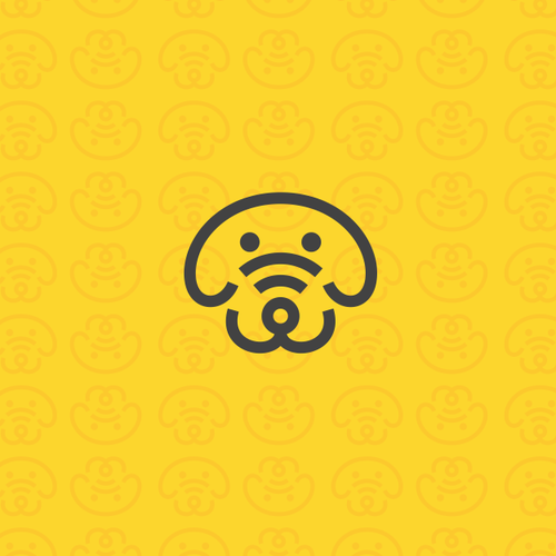 Yellow dog logo