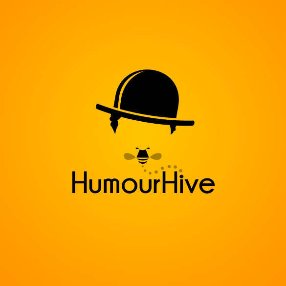 punny humour hive comedy logo